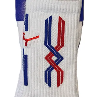 Mizuno | 運動襪 [白/藍紅] (S (22-25cm))