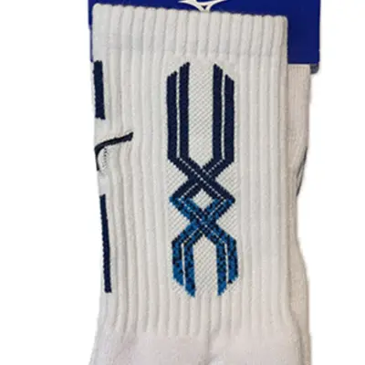 Mizuno | 運動襪 [白/深藍底紋] (S (22-25cm))