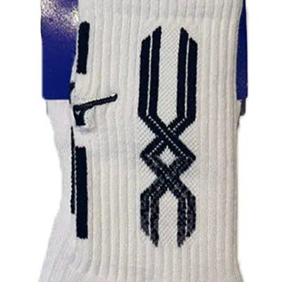 Mizuno | 運動襪 [白/黑底紋] (S (22-25cm))
