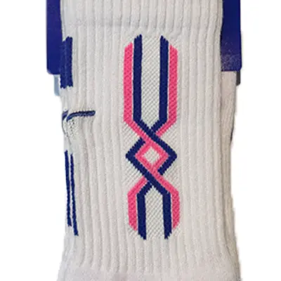 Mizuno | 運動襪 [白/粉紅深藍] (S (22-25cm))