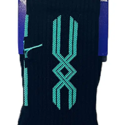 Mizuno | 運動襪 [黑/粉藍] (S (22-25cm))