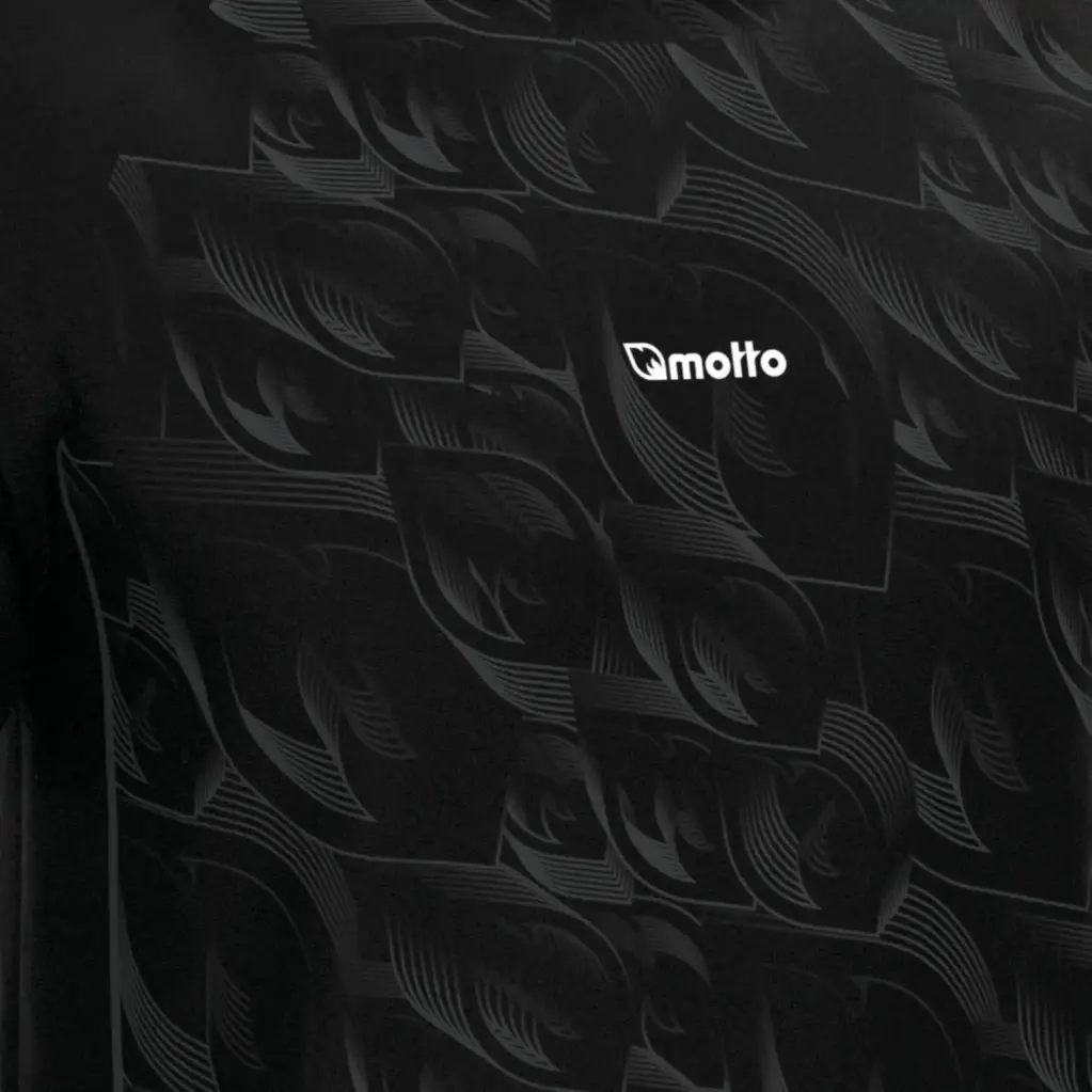 Motto | Fire Motif T-shirt [黑] (XS)