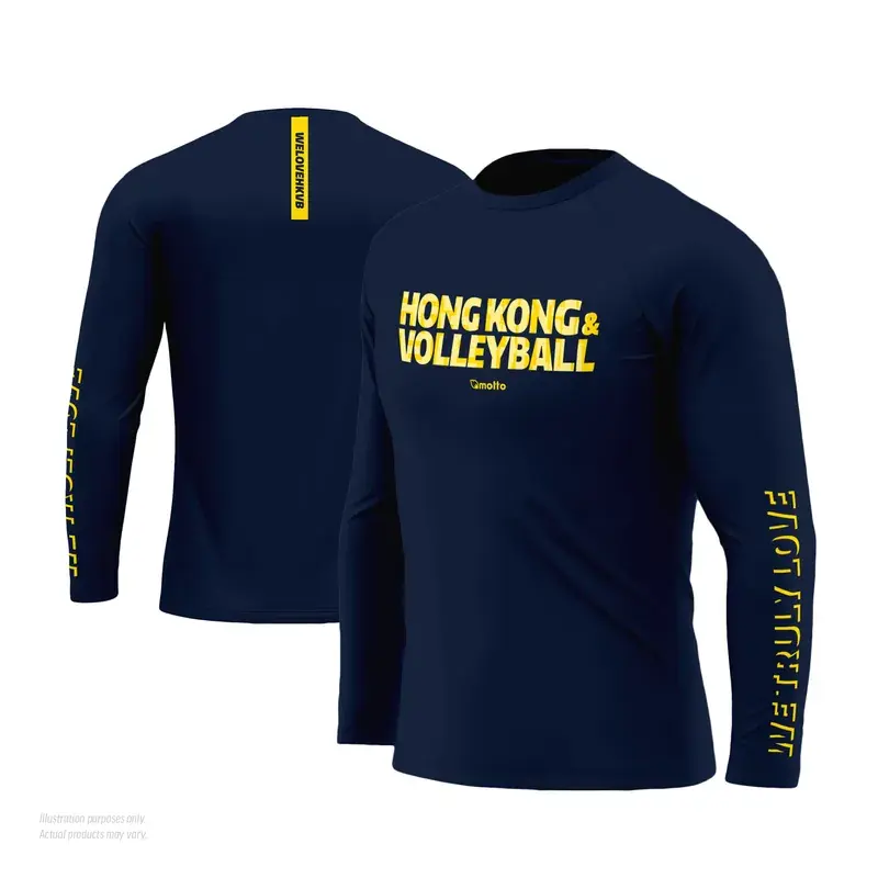 Motto | WELOVEHKVB Long Sleeve Training Tee [深藍] (XS)