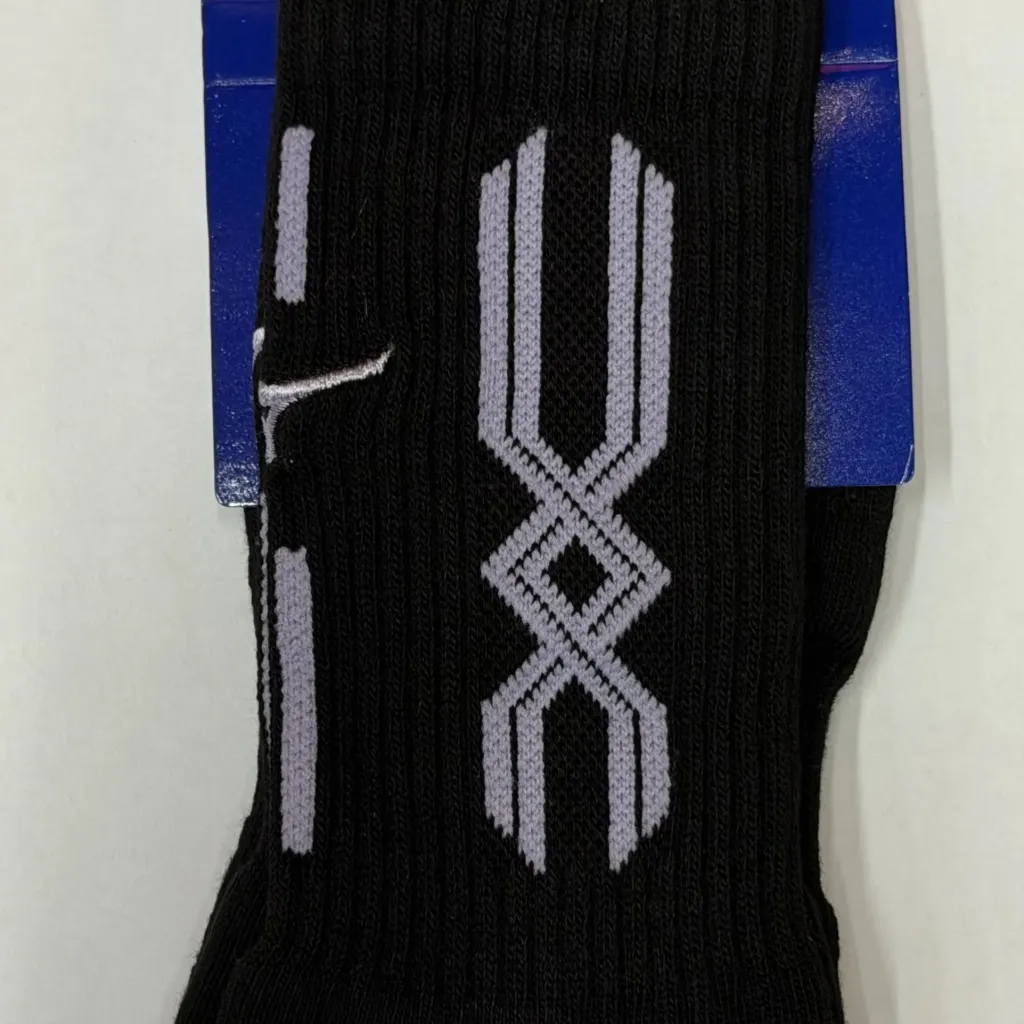 Mizuno | 運動襪 [黑/淺紫] (S (22-25cm))